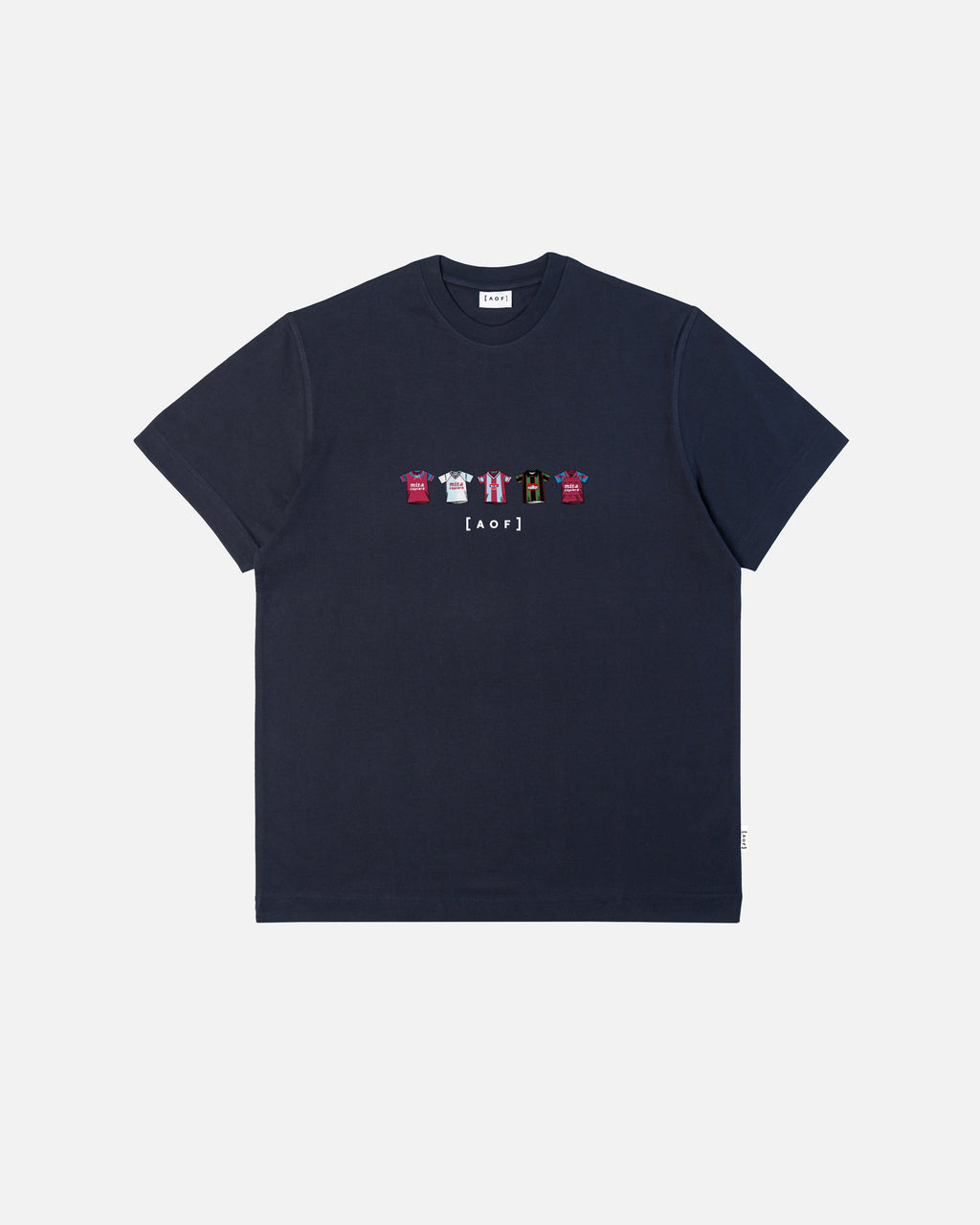 AVFC Printed Classics Navy Tee Hoodie, Sweatshirt | ZylaModa.com (Image 1)