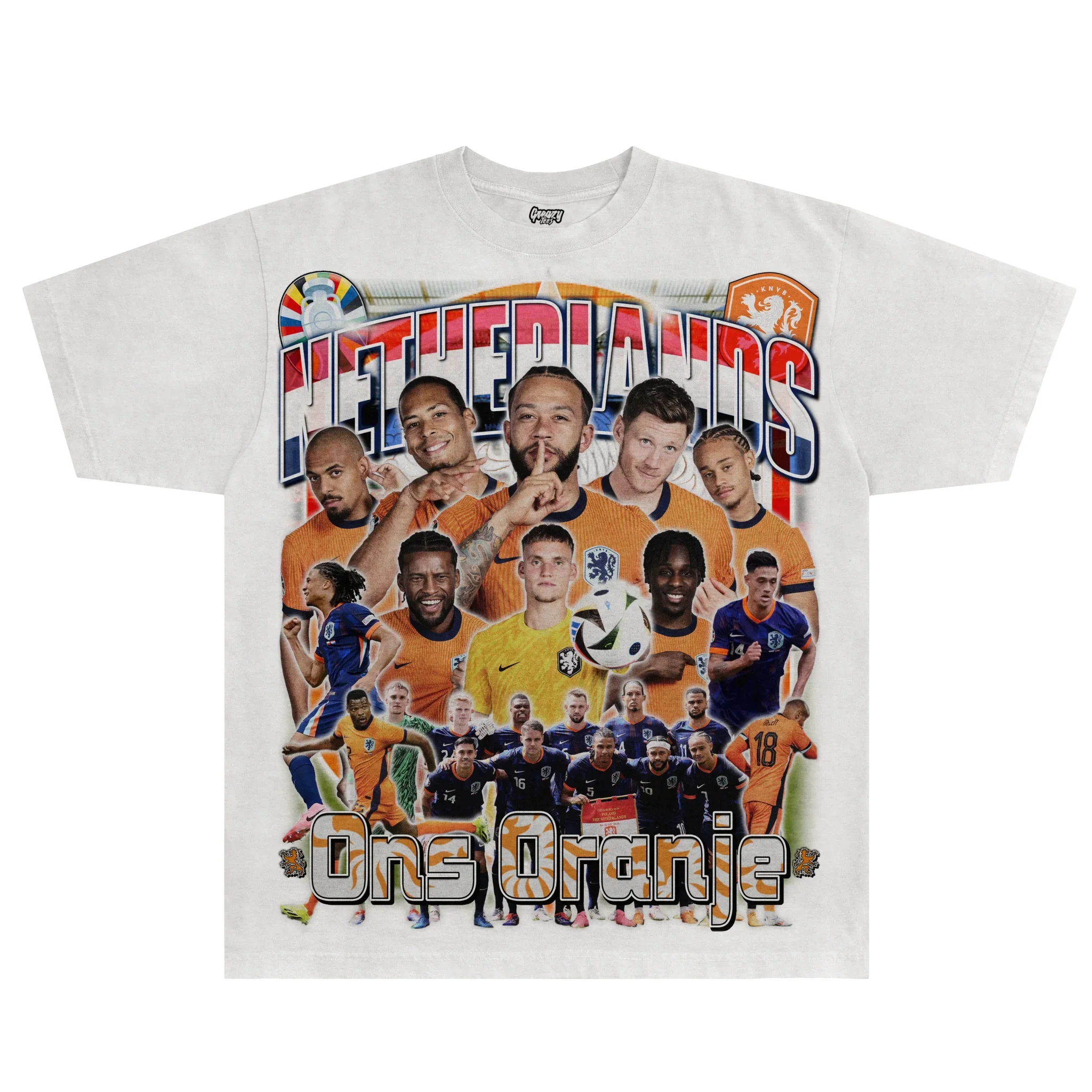 Netherlands Euro '24 Tee Hoodie, Sweatshirt | ZylaModa.com (Image 1)