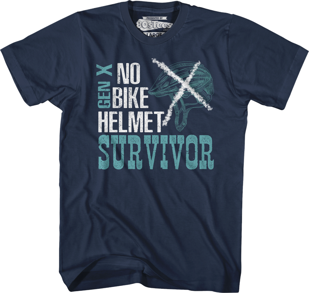 No Bike Helmet Survivor T-Shirt Hoodie, Sweatshirt | ZylaModa.com (Image 3)