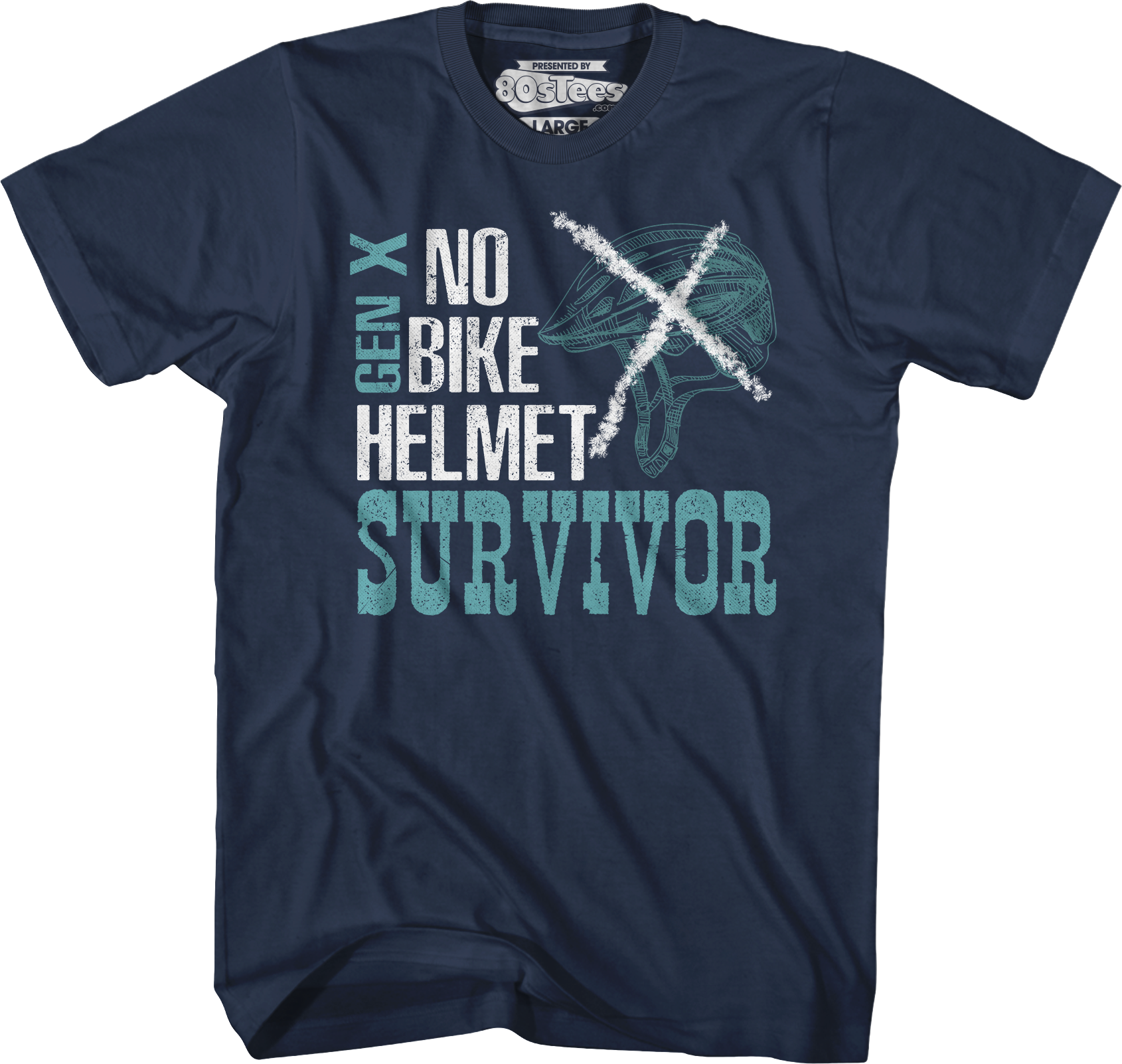 No Bike Helmet Survivor T-Shirt Hoodie, Sweatshirt | ZylaModa.com (Image 3)