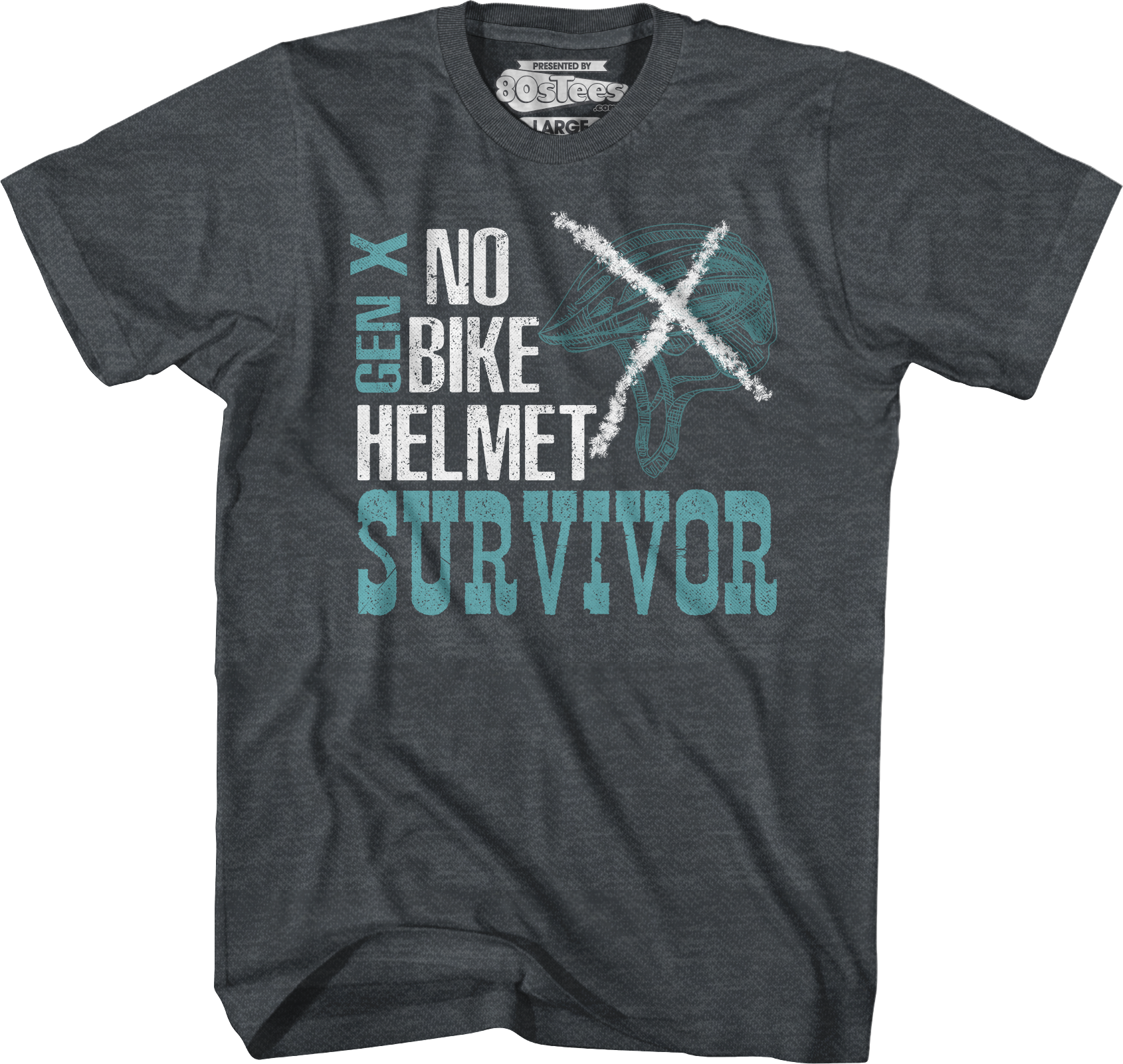 No Bike Helmet Survivor T-Shirt Hoodie, Sweatshirt | ZylaModa.com (Image 4)
