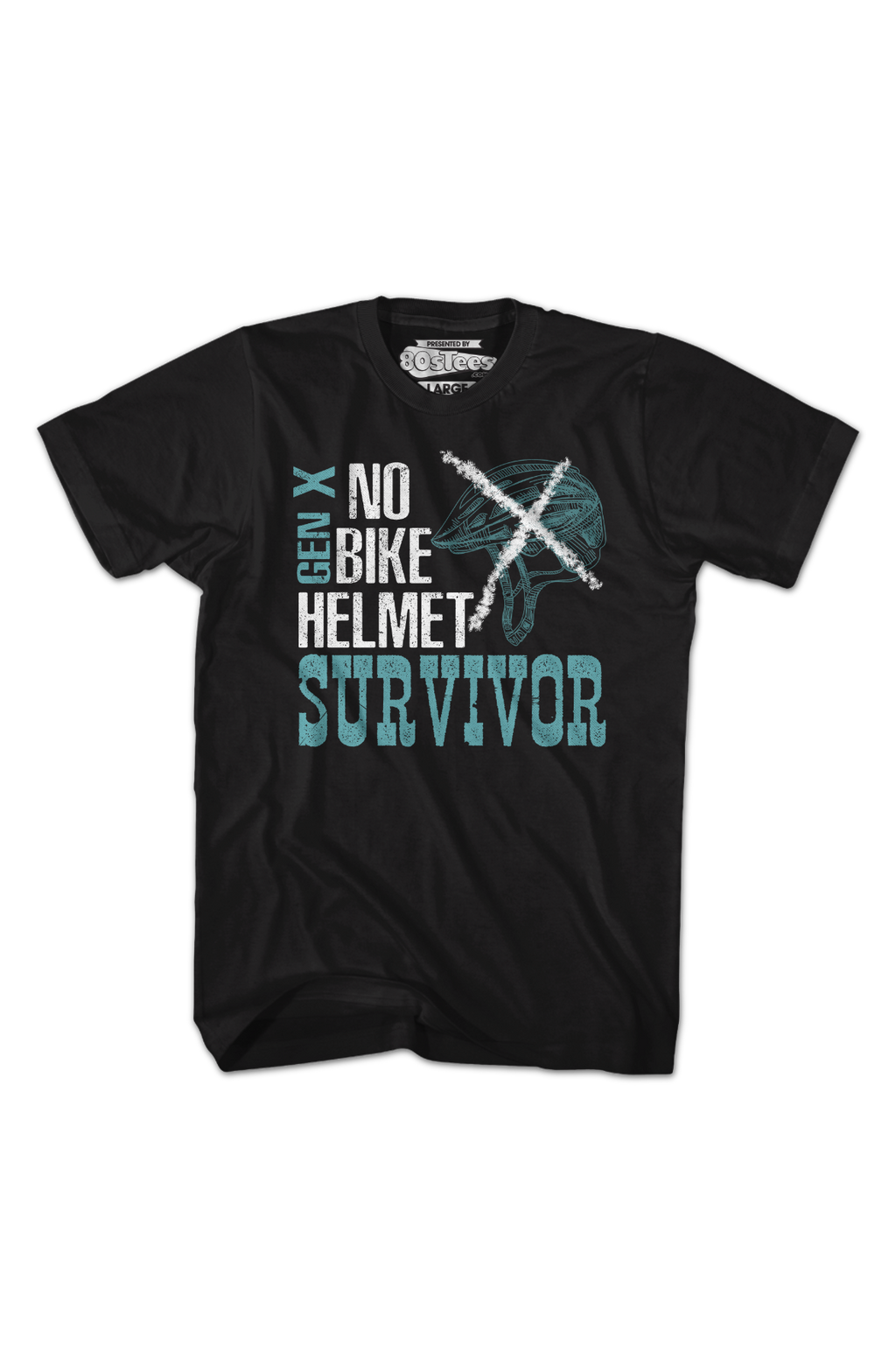 No Bike Helmet Survivor T-Shirt Hoodie, Sweatshirt | ZylaModa.com (Image 2)