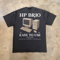 90s 'HP BRIO' RETRO COMPUTER HEAVY FADED TEE Hoodie, Sweatshirt | ZylaModa.com (Image 1)