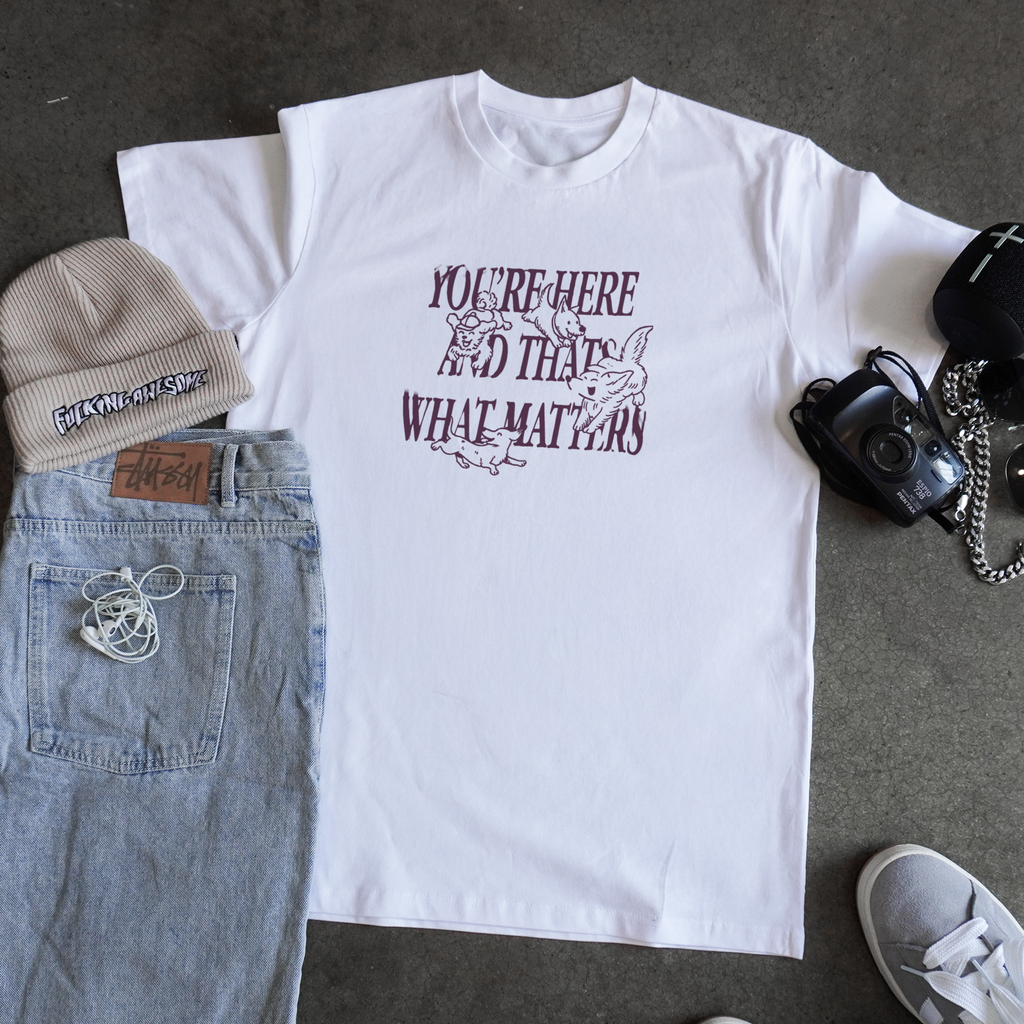 'YOU'RE HERE' CLASSIC TEE Hoodie, Sweatshirt | ZylaModa.com (Image 1)