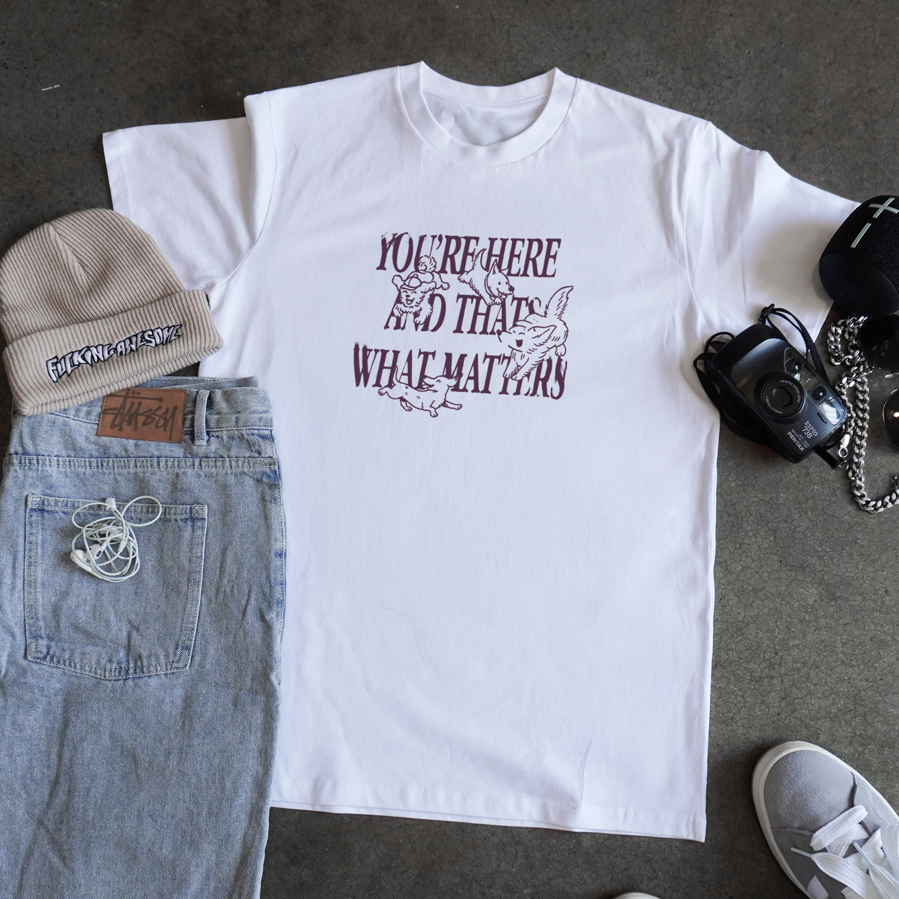 'YOU'RE HERE' CLASSIC TEE Hoodie, Sweatshirt | ZylaModa.com (Image 1)