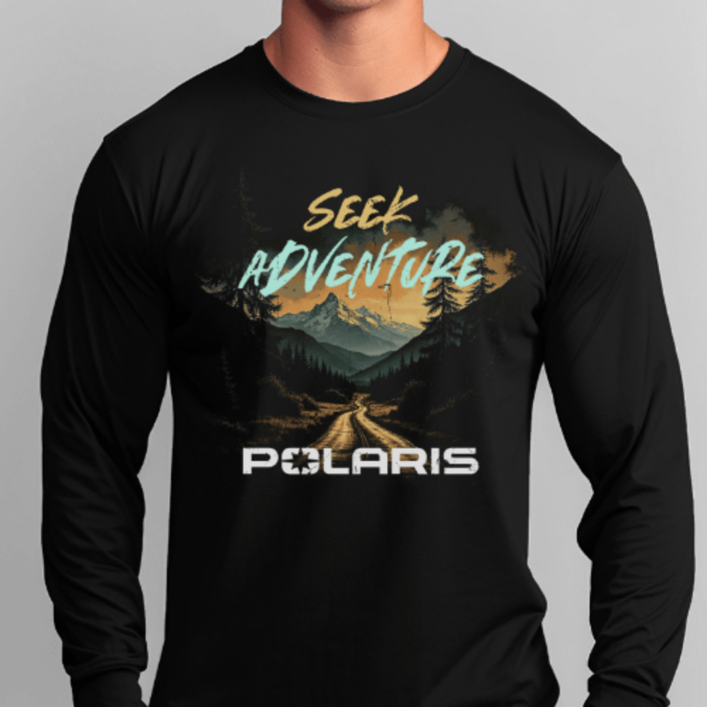 Polaris Adventure Long Sleeve Tee Ã¢â‚¬â€œ Off-Road Gear Hoodie, Sweatshirt | ZylaModa.com (Image 2)