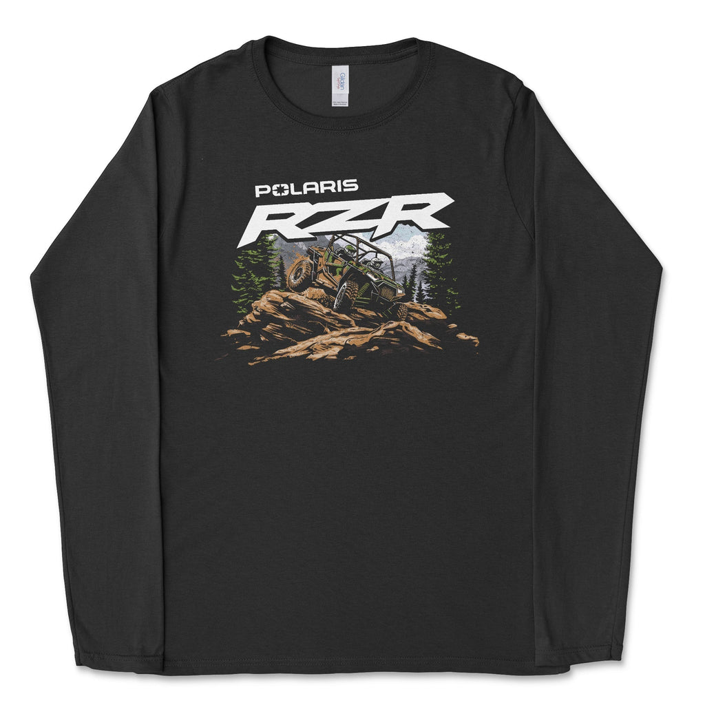 Polaris Adventure - RZR Wilderness Long Sleeve Tee Hoodie, Sweatshirt | ZylaModa.com (Image 1)