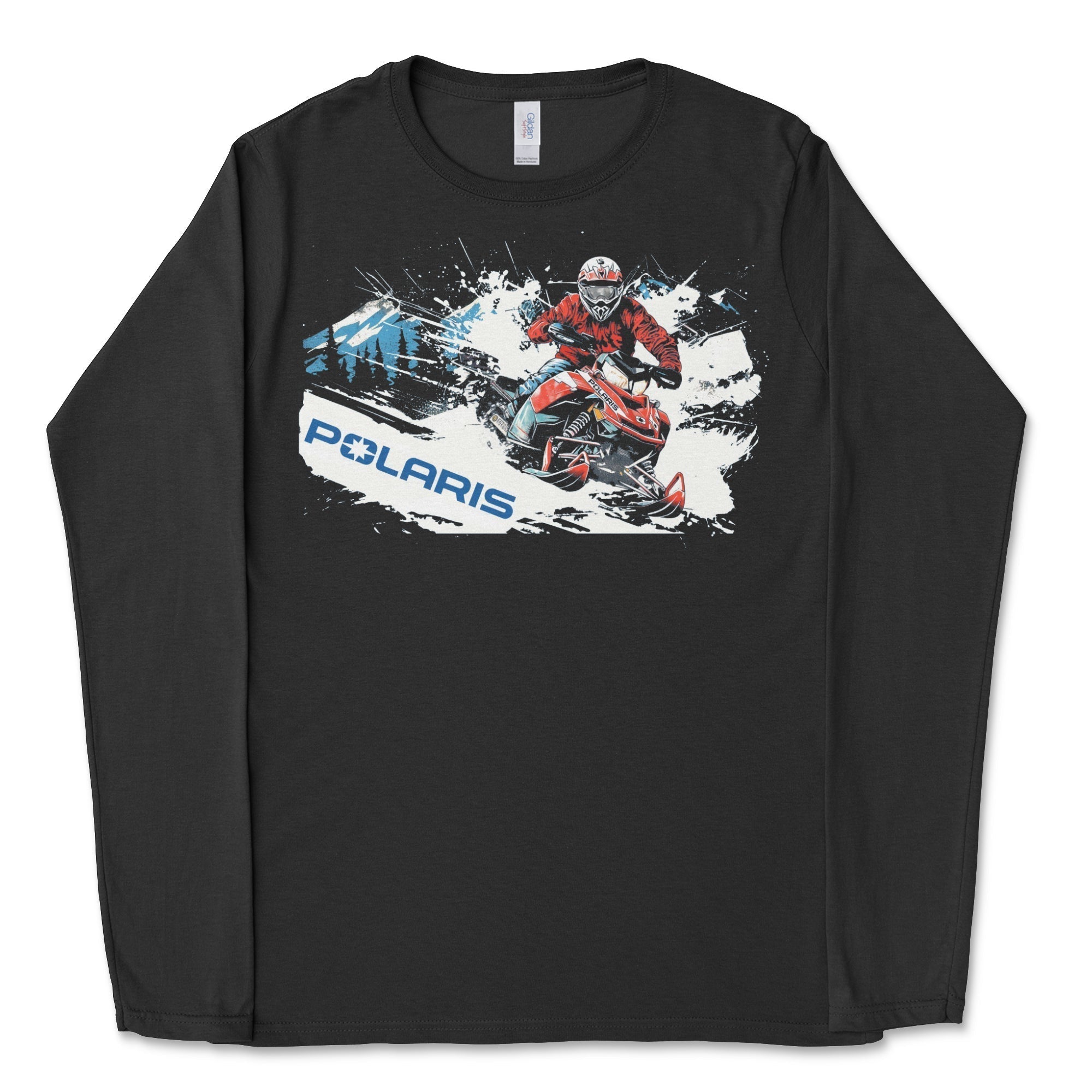 Polaris Adventure Snowmobile Long-Sleeve Tee Hoodie, Sweatshirt | ZylaModa.com (Image 1)