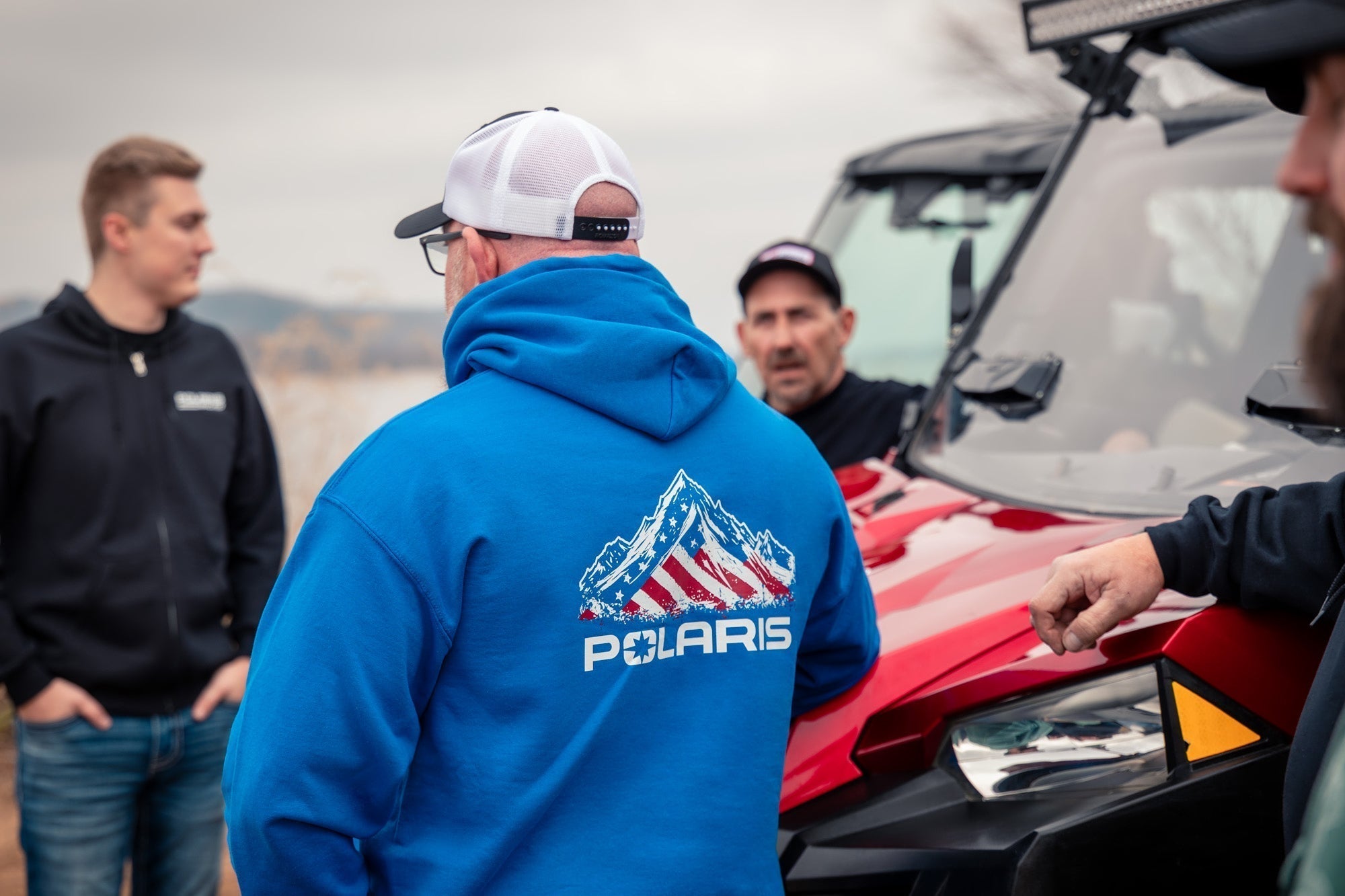 Polaris American Flag Red, White and Blue Hoodie T-Shirts, Sweatshirt | ZylaModa.com (Image 3)