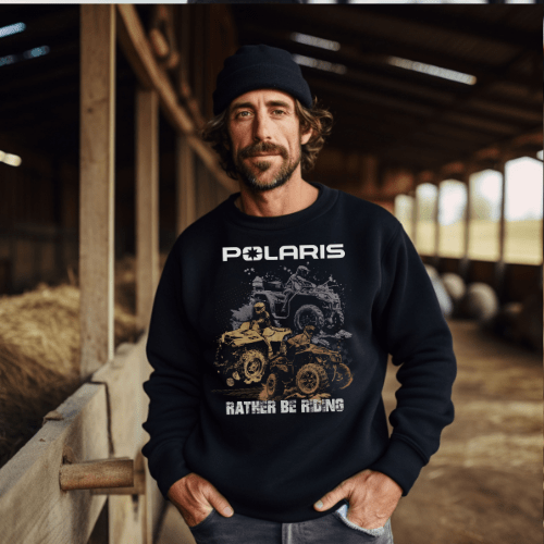 Polaris ATV Offroad Longsleeve Tee Hoodie, Sweatshirt | ZylaModa.com (Image 2)