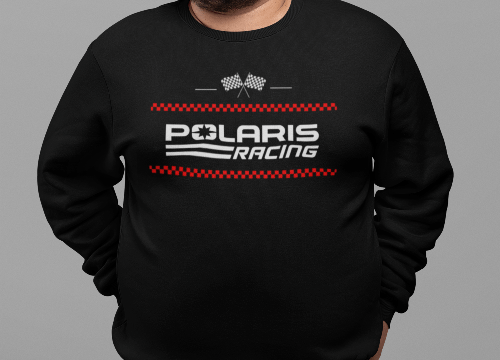 Polaris Checkered Flag Racing Sweatshirt T-Shirts, Hoodie | ZylaModa.com (Image 2)