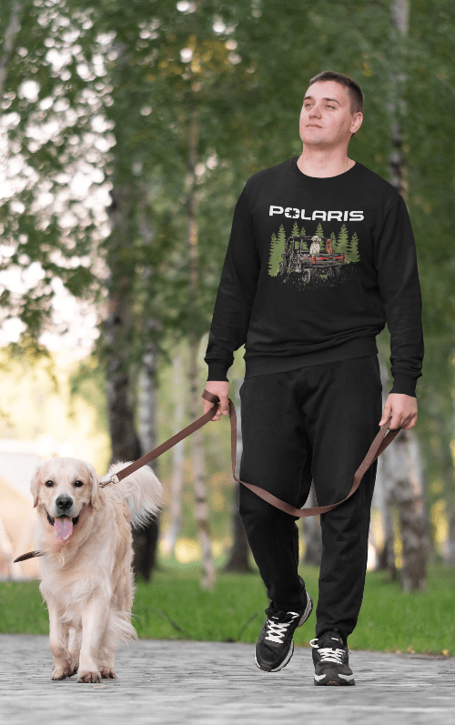 Polaris General Dog Crewneck Sweatshirt-Offroad T-Shirts, Hoodie | ZylaModa.com (Image 2)