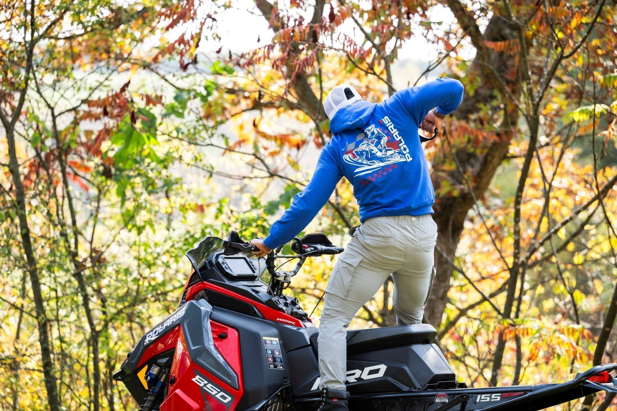 Polaris Hoodie: The Essential Gear for Every Snowmobile Rider T-Shirts, Sweatshirt | ZylaModa.com (Image 3)