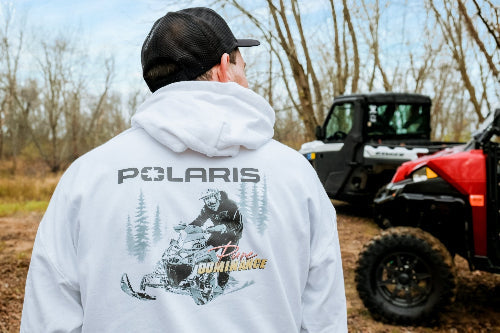 Polaris I'd Rather Be Snowmobiling Hoodie T-Shirts, Sweatshirt | ZylaModa.com (Image 3)