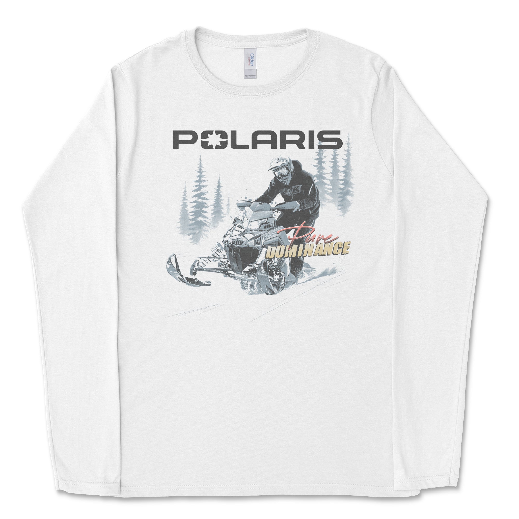 Polaris I'd Rather Be Snowmobiling Long Sleeve Tee Hoodie, Sweatshirt | ZylaModa.com (Image 1)