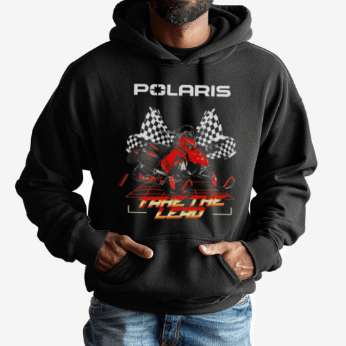 Polaris Indy Snowmobile Hoodie-Take the Lead T-Shirts, Sweatshirt | ZylaModa.com (Image 2)