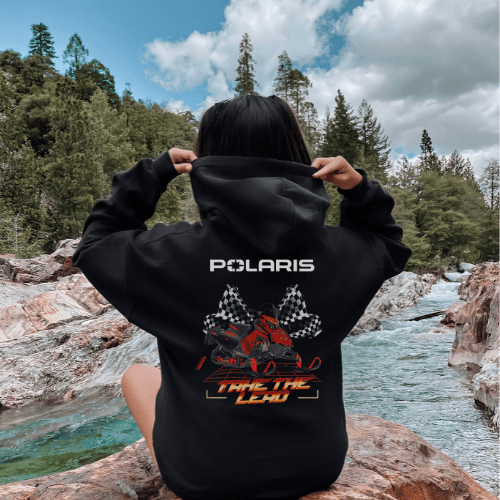 Polaris Indy Snowmobile Zip-Up Hoodie T-Shirts, Sweatshirt | ZylaModa.com (Image 2)