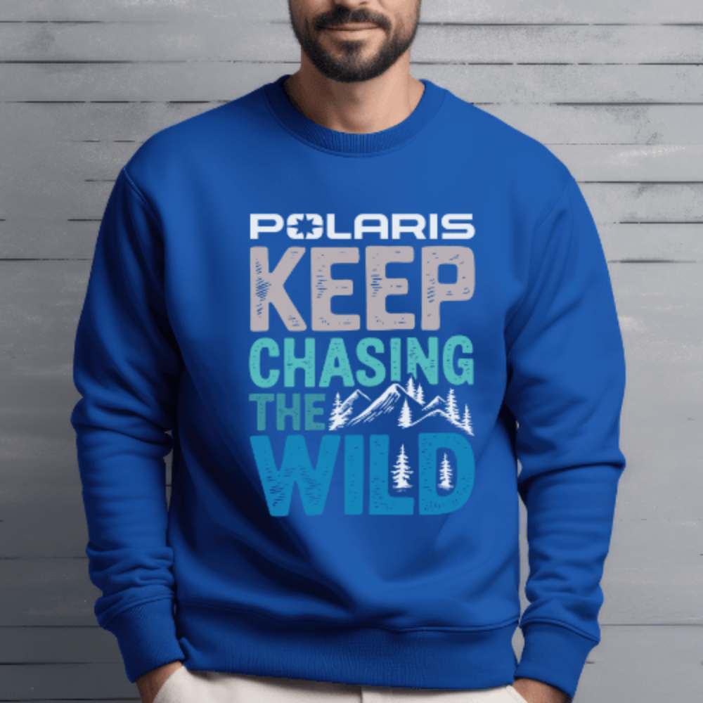 Polaris Keep Chasing the Wild Ã¢â‚¬â€œ Premium Sweatshirt T-Shirts, Hoodie | ZylaModa.com (Image 2)