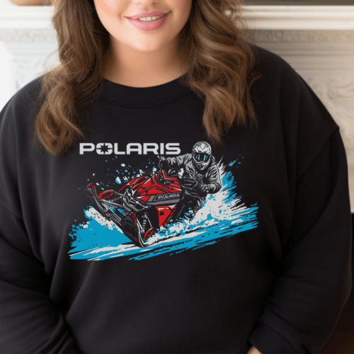 Polaris Let It Snow Long Sleeve Tee Hoodie, Sweatshirt | ZylaModa.com (Image 2)