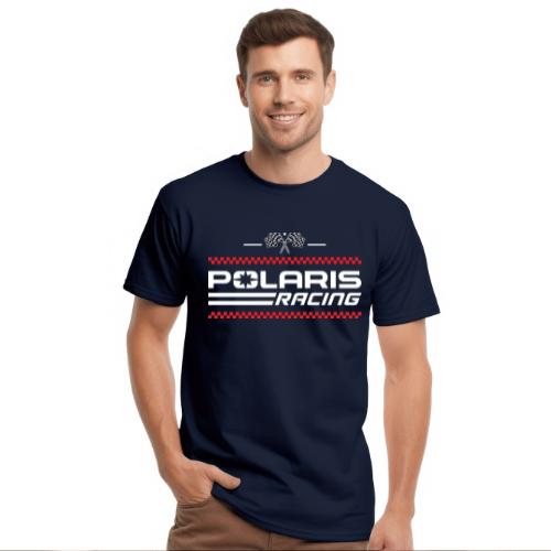 Polaris Men's Big and Tall Racing Flag T-shirt Hoodie, Sweatshirt | ZylaModa.com (Image 2)