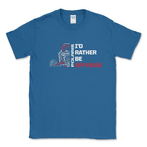 Polaris Men's Big and Tall RZR Shirt-I'd Rather Be Off Road Hoodie, Sweatshirt | ZylaModa.com (Image 3)