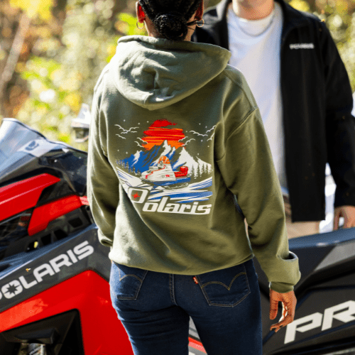 Polaris Retro 70's Snowmobile Hoodie T-Shirts, Sweatshirt | ZylaModa.com (Image 3)