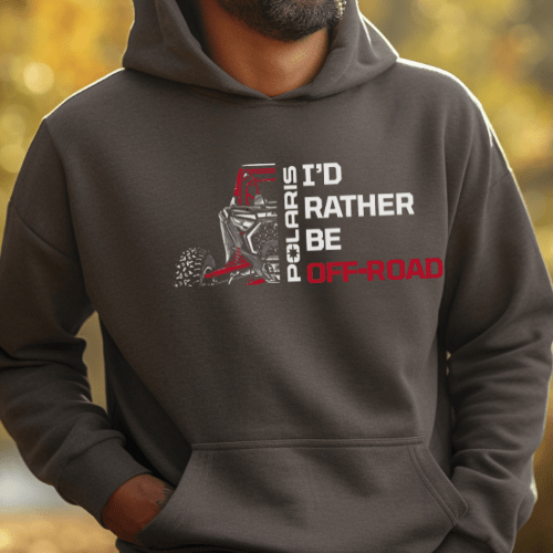 Polaris RZR - I'd Rather Be Off Road Hoodie T-Shirts, Sweatshirt | ZylaModa.com (Image 2)