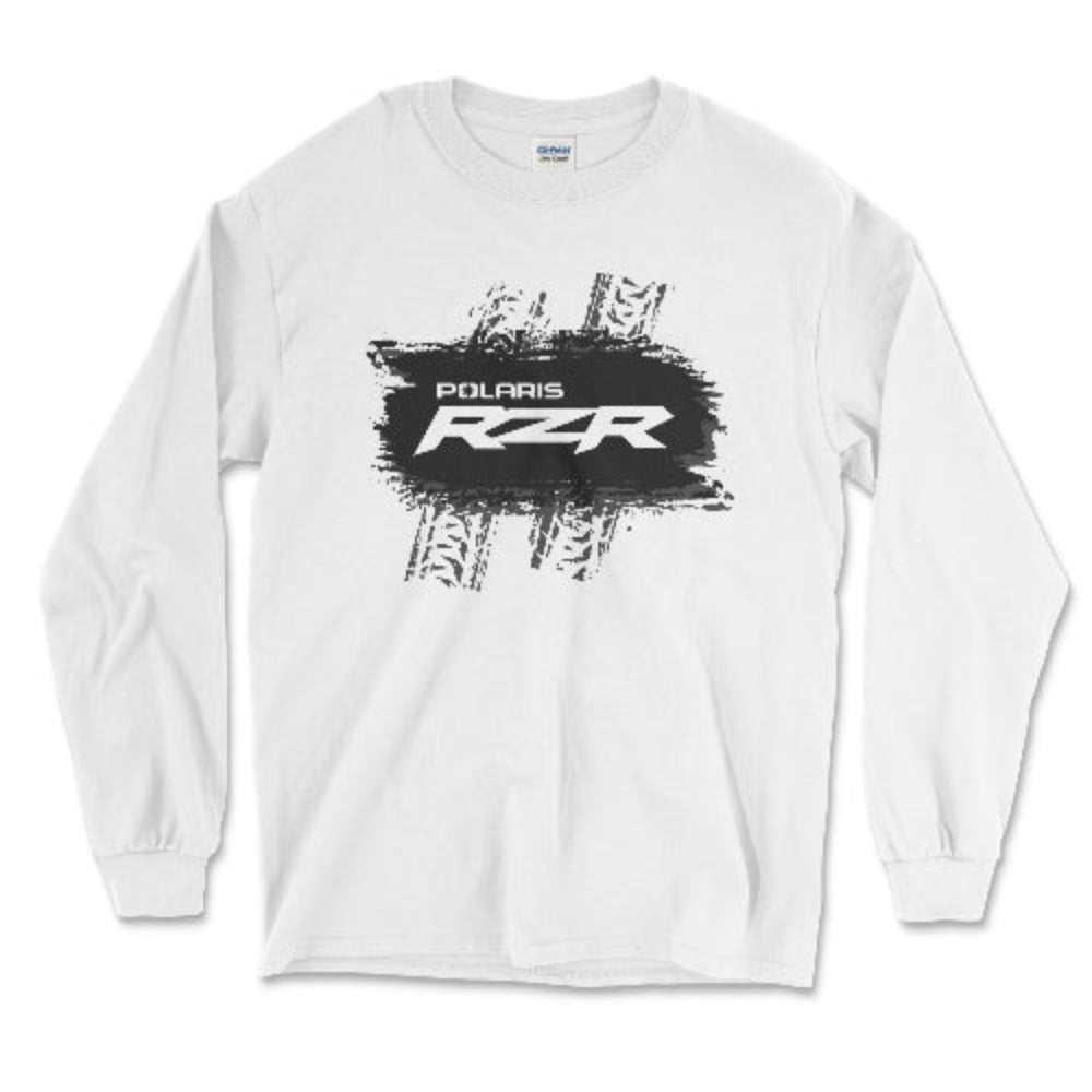 Polaris RZR White Long Sleeve Tee: Adventure-Ready Gear Hoodie, Sweatshirt | ZylaModa.com (Image 1)