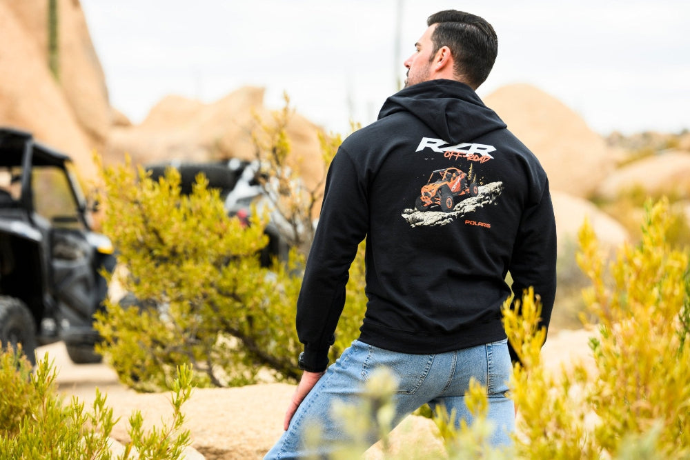 Polaris RZR Zip-Up Hoodie-Exclusive Polaris Apparel T-Shirts, Sweatshirt | ZylaModa.com (Image 3)