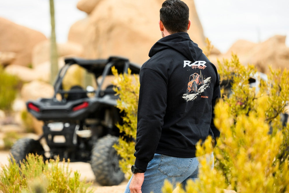 Polaris RZR Zip-Up Hoodie-Exclusive Polaris Apparel T-Shirts, Sweatshirt | ZylaModa.com (Image 2)