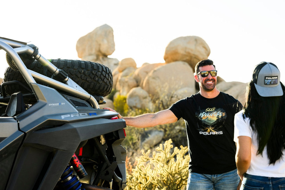 Polaris Seek Adventure T-Shirt : Adventure Starts Here Hoodie, Sweatshirt | ZylaModa.com (Image 2)