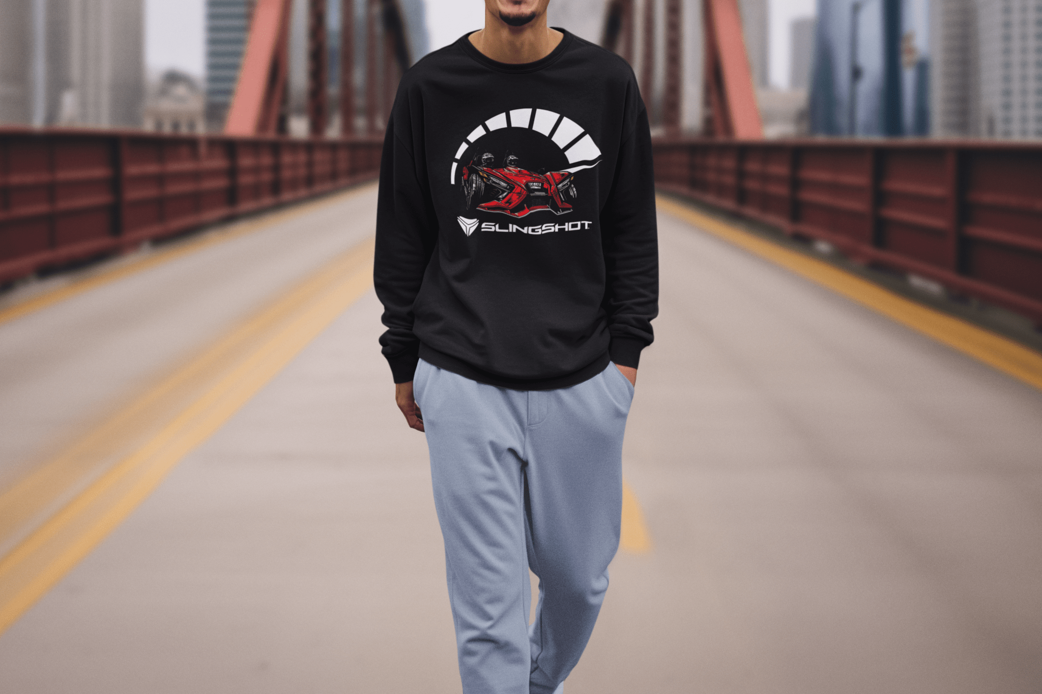Polaris Slingshot Crewneck Sweatshirt - Ready for Adventure! T-Shirts, Hoodie | ZylaModa.com (Image 2)