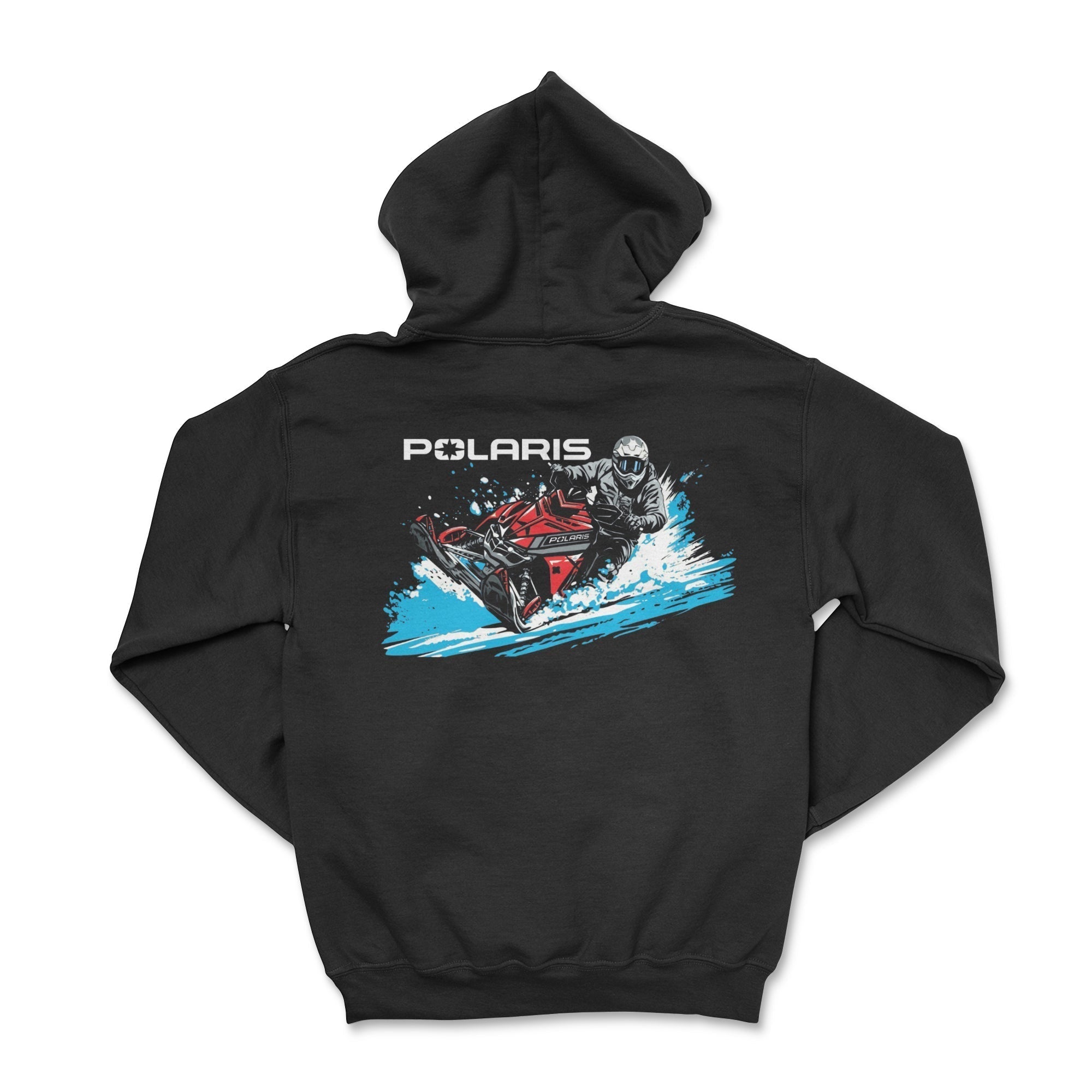 Polaris Snowmobile Black Zip-Up Hoodie T-Shirts, Sweatshirt | ZylaModa.com (Image 1)