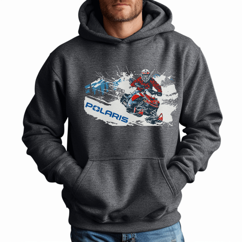 Polaris Snowmobile Gear-Comfy Hoodie T-Shirts, Sweatshirt | ZylaModa.com (Image 2)