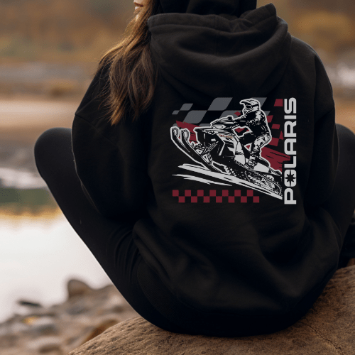 Polaris Snowmobile Gear Zip-Up Hoodie T-Shirts, Sweatshirt | ZylaModa.com (Image 2)