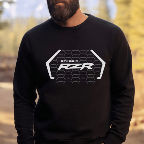 Polaris SXS - RZR Black Longsleeve Tee Hoodie, Sweatshirt | ZylaModa.com (Image 2)
