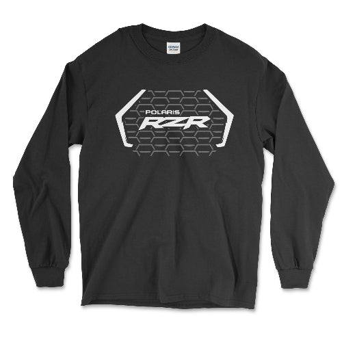 Polaris SXS - RZR Black Longsleeve Tee Hoodie, Sweatshirt | ZylaModa.com (Image 1)