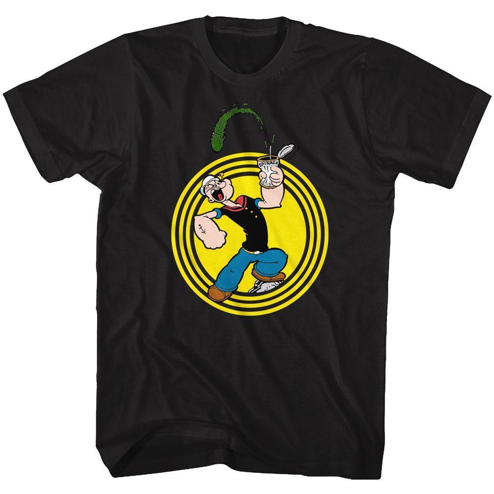 Popeye Popeye Spinach Circle Boyfriend Tee Hoodie, Sweatshirt | ZylaModa.com