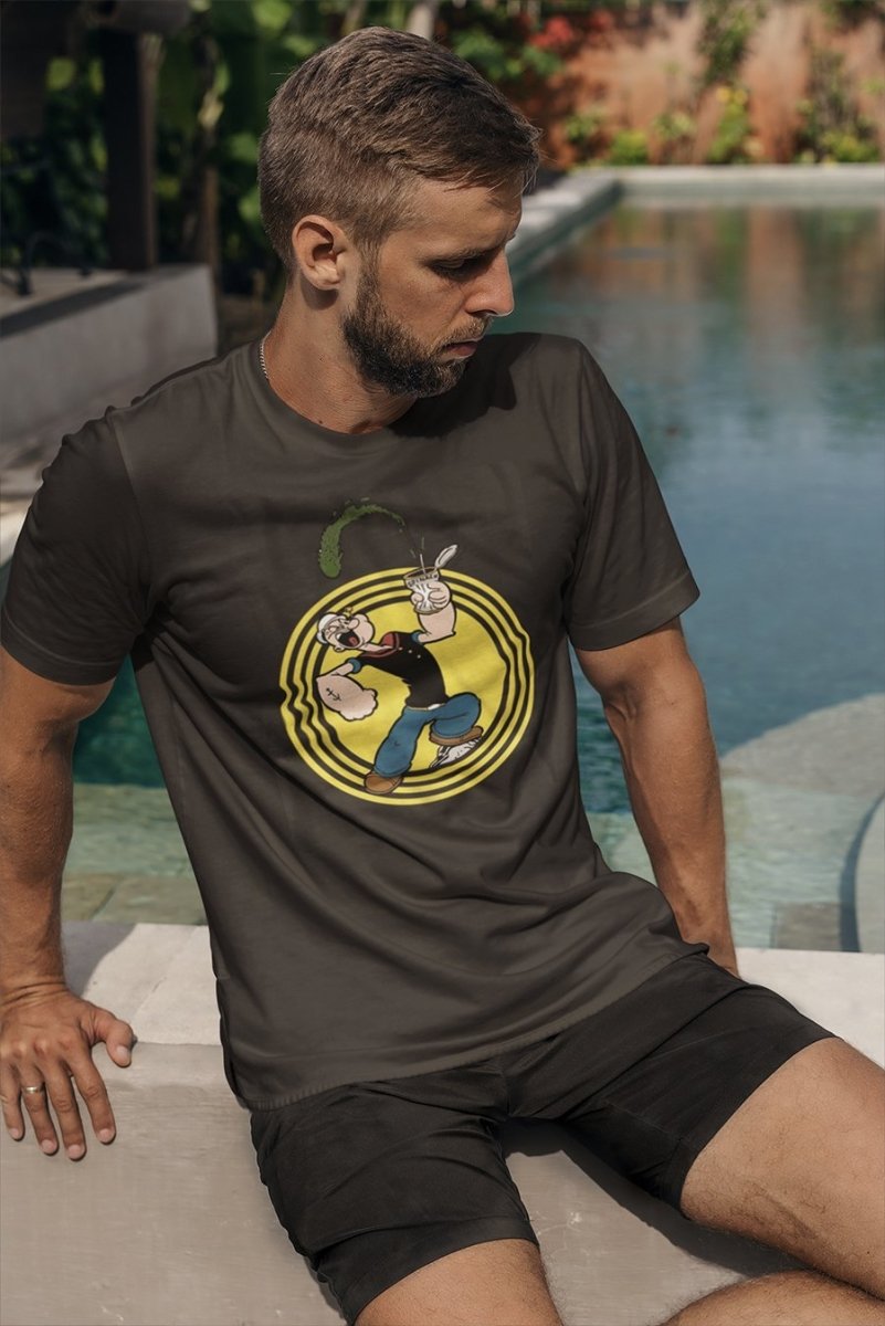 Popeye Popeye Spinach Circle T-Shirt Hoodie, Sweatshirt | ZylaModa.com (Image 1)