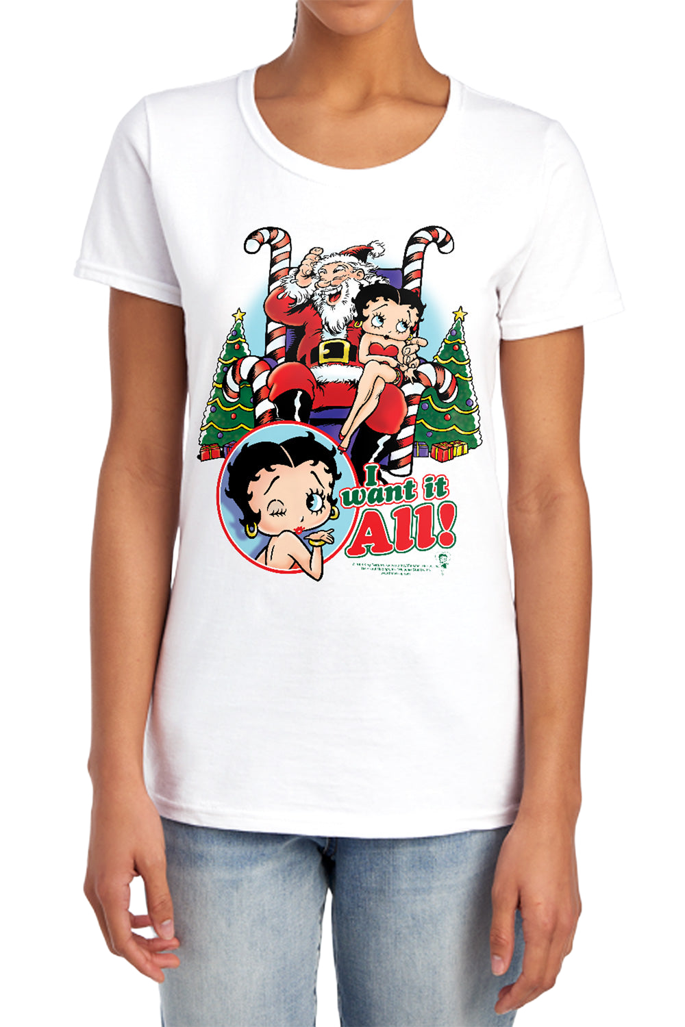 Betty Boop I Want It All - Women's T-Shirt Hoodie, Sweatshirt | ZylaModa.com