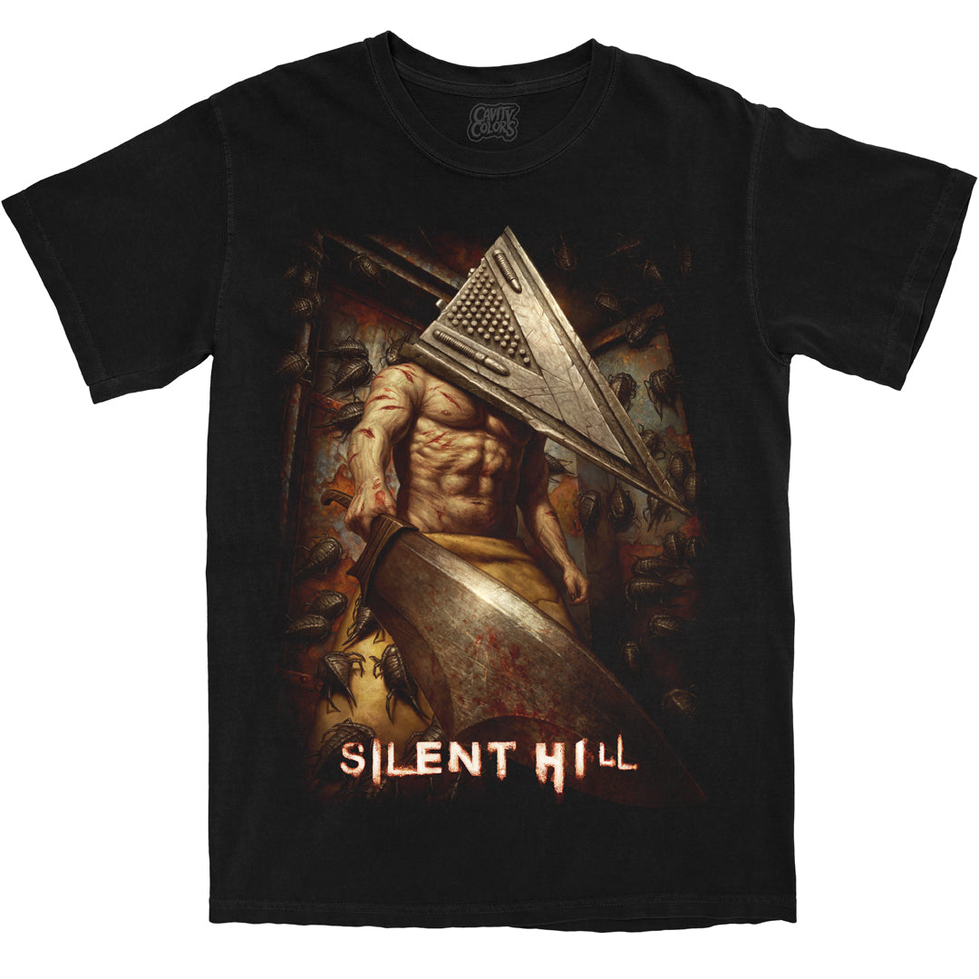 SILENT HILL: PYRAMID HEAD - T-SHIRT (COMFORT COLORS) Hoodie, Sweatshirt | ZylaModa.com (Image 1)