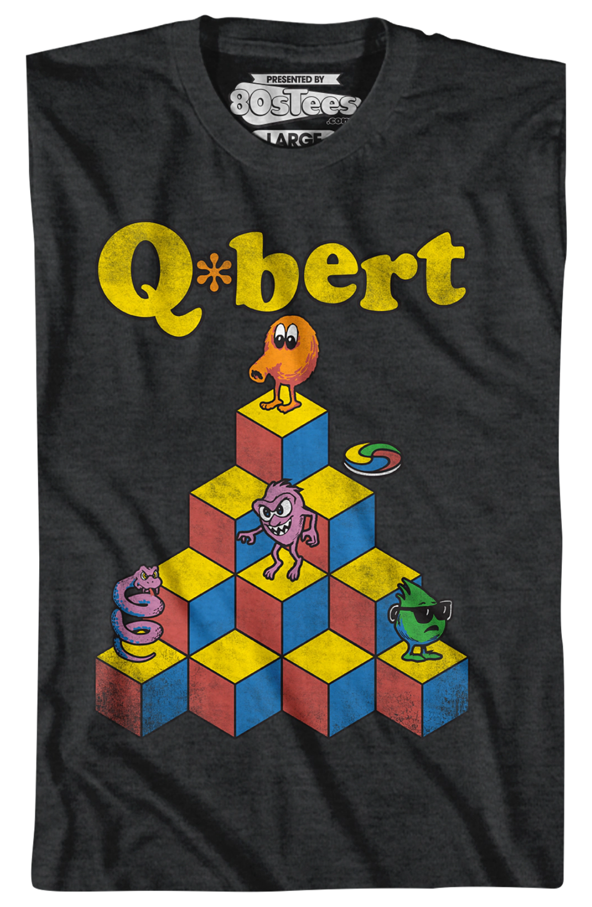 Pyramid Q-Bert T-Shirt Hoodie, Sweatshirt | ZylaModa.com (Image 2)