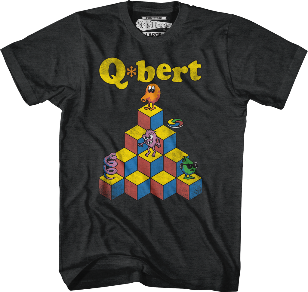 Pyramid Q-Bert T-Shirt Hoodie, Sweatshirt | ZylaModa.com (Image 1)