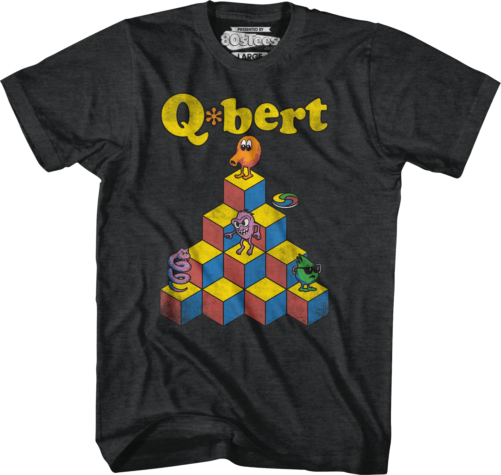 Pyramid Q-Bert T-Shirt Hoodie, Sweatshirt | ZylaModa.com (Image 1)