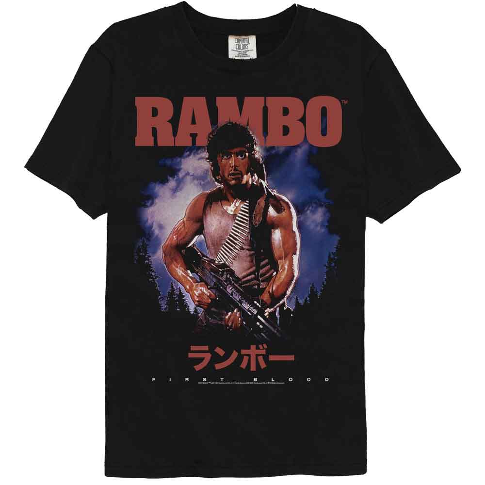 Rambo First Blood Japanese Comfort Colors T-Shirt Hoodie, Sweatshirt | ZylaModa.com