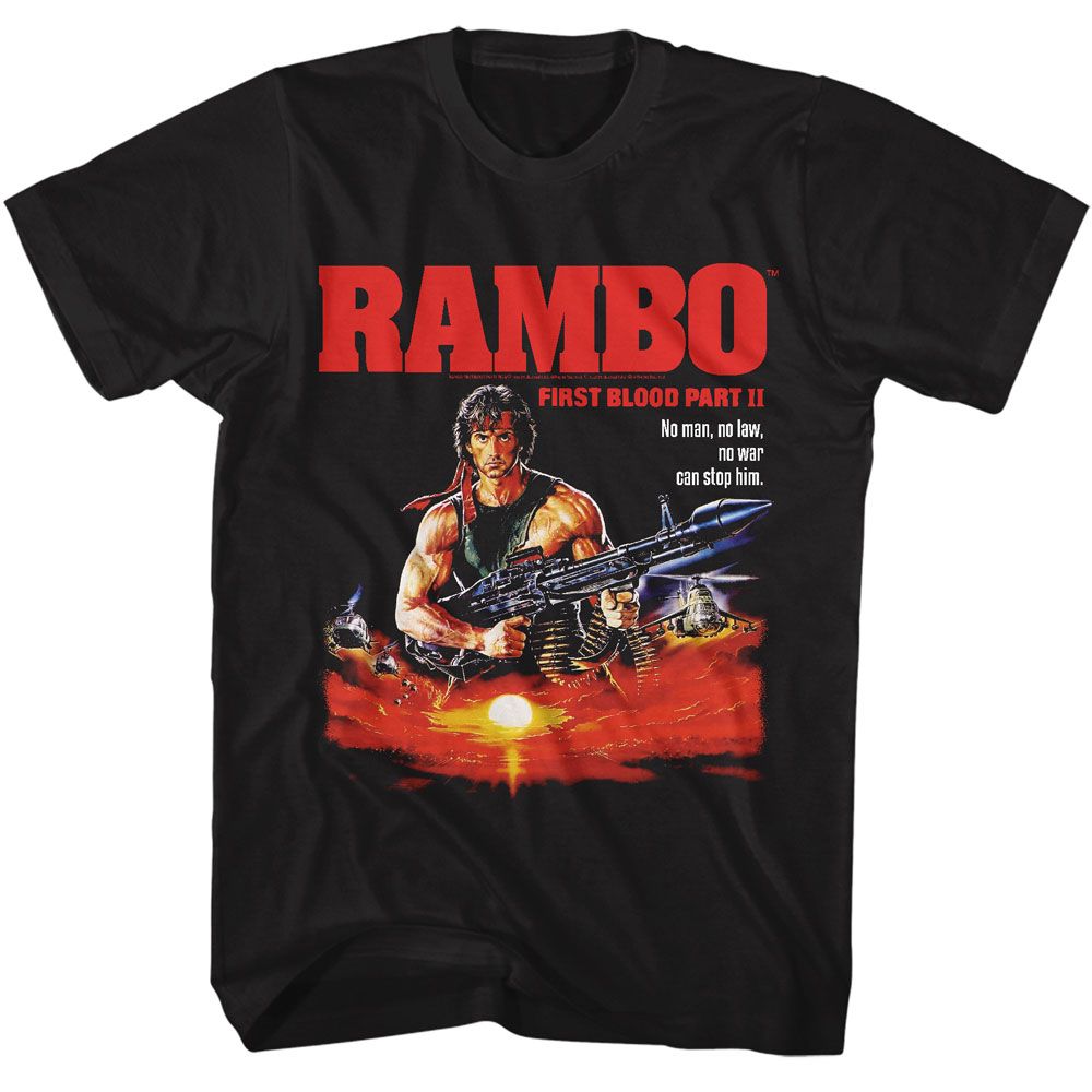 Rambo - No Man No Law Boyfriend Tee Hoodie, Sweatshirt | ZylaModa.com