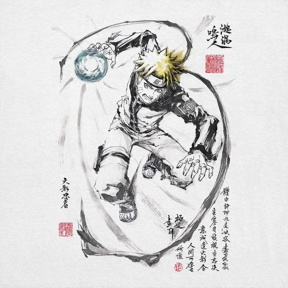 Rasengan Sumi-e Hoodie T-Shirts, Sweatshirt | ZylaModa.com (Image 1)