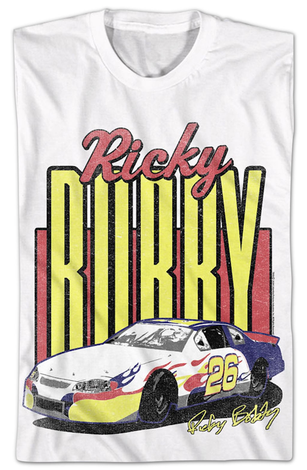 Ricky Bobby Autograph Talladega Nights T-Shirt Hoodie, Sweatshirt | ZylaModa.com (Image 2)