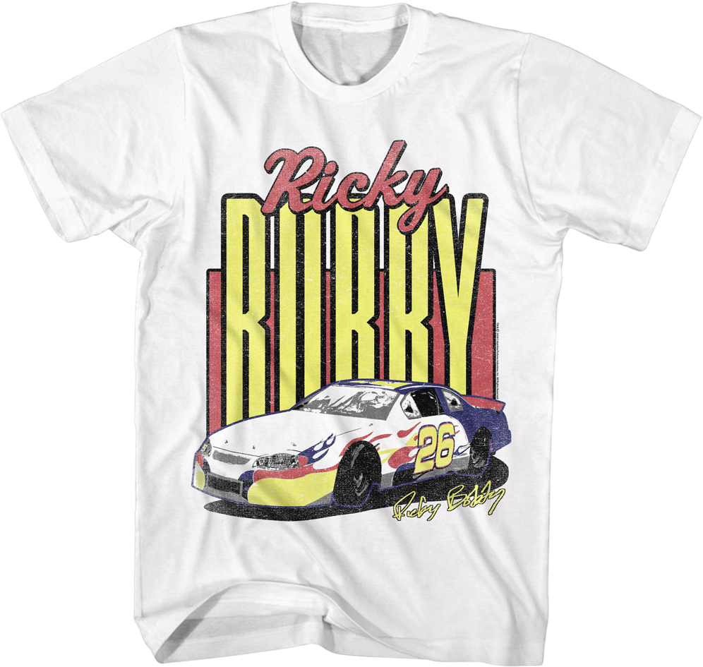 Ricky Bobby Autograph Talladega Nights T-Shirt Hoodie, Sweatshirt | ZylaModa.com (Image 1)