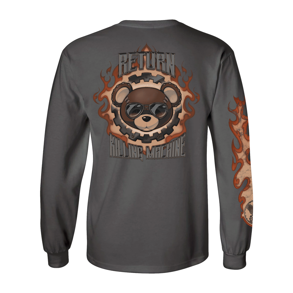 GUILTY GEAR - 'Return of the Killing Machine' Long Sleeve Shirt - Charcoal Hoodie, Sweatshirt | ZylaModa.com (Image 1)